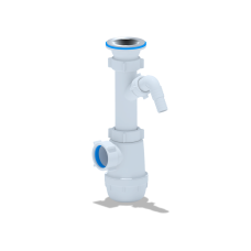 Сифон АНИ Грот 1 1/2"*40 с отводом для стиральной машины