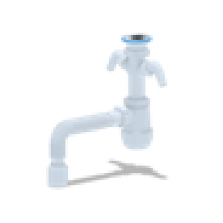 Cифон АНИ Пласт для мойки АНИ Грот 1 1/2 х 40 с двумя отвод. для стир. машины гибк.труба 40*50