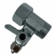 Кран тройник проходной 1/2" г/ш* трубка 1/4, для подключения питьевых систем к водоснабжению