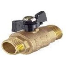 Кран шаровой усиленный латунный (бабочка) 1/2" ш/ш (20\80) TIM