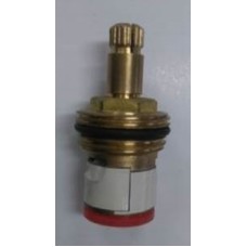 Кран букса 1/2 керамика с резьбой под юбку 20 шлицов с прорезью